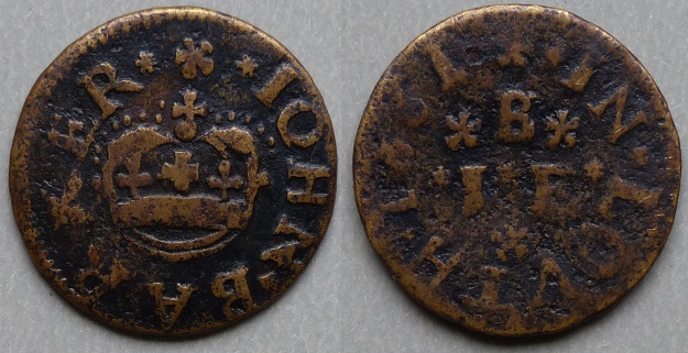 Louth, John Barker 1661 farthing